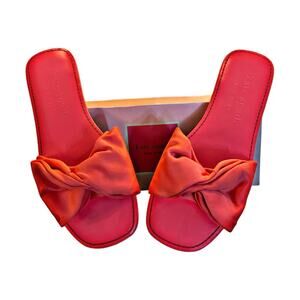Kate Spade New York Pink Bow Slide Sandals
